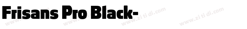 Frisans Pro Black字体转换